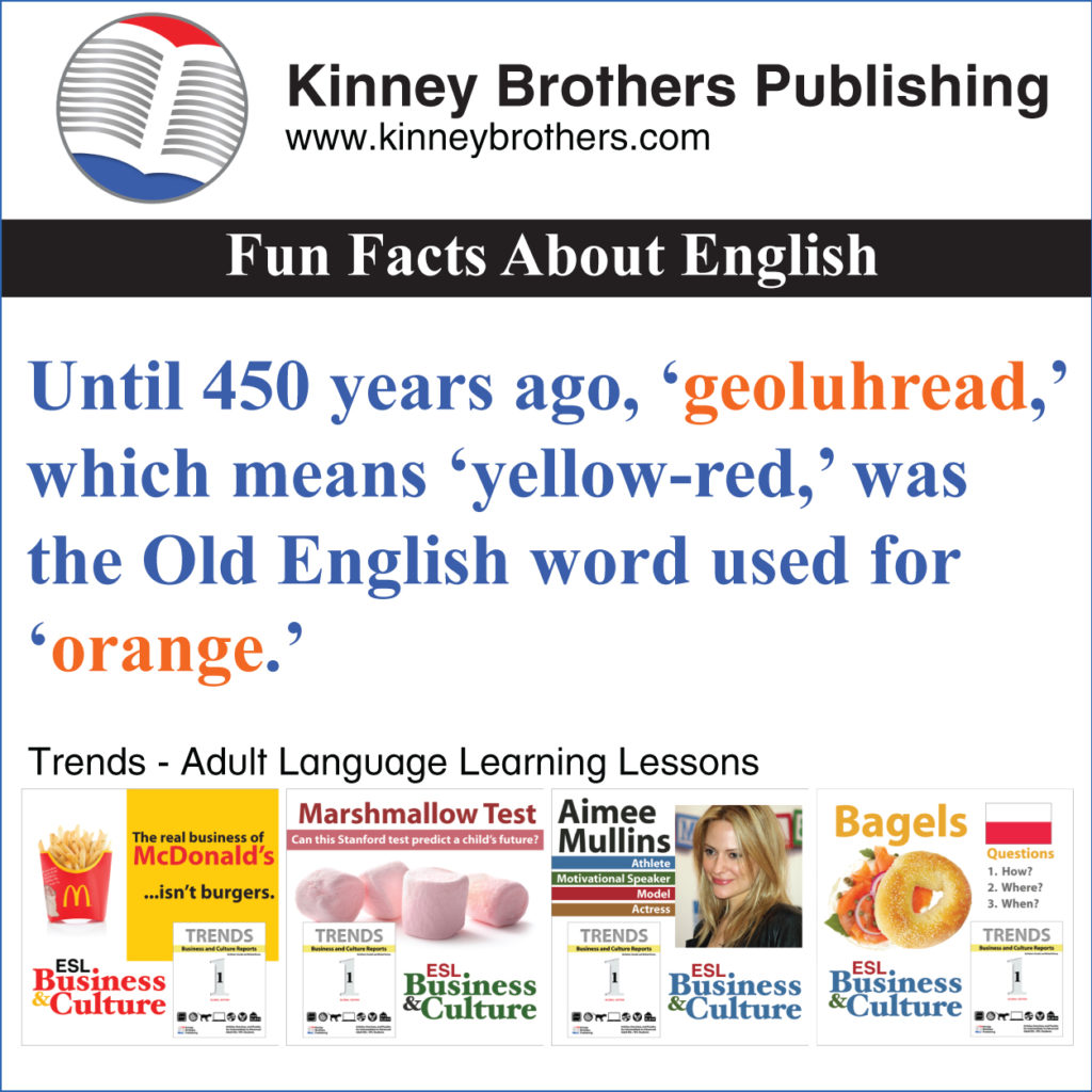 Fun Facts About English 34 Kinney Brothers Publishing